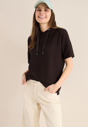 Cecil Sweater CECIL, Damen, Gr. XXL (46), macchiato braun, Sweatware, Obermaterial: 50% Viskose, 48% Polyester, 2% Elasthan, unifarben, l&auml;ssig geschnitten h