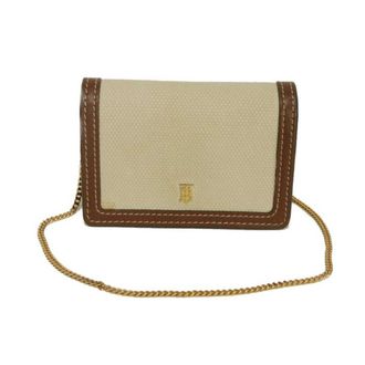Burberry Beige Brown Canvas Wallet (Bi-Fold) (Pre-Owned)