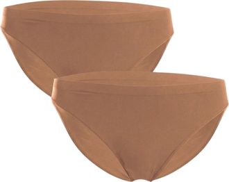 Wolford Naadloze bikinibroekjes voor dames (set van 2) (Macchiato)