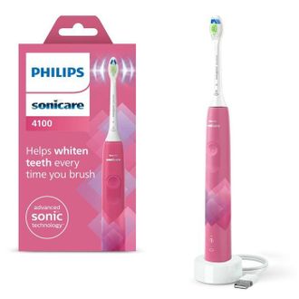 Philips Cepillo De Dientes El&eacute;ctrico - Philips - Sonicare 4100 - Rosa - 2 Modos - Sensor De Presi&oacute;n