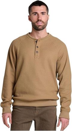 Toad&Co Bitterroot Long Sleeve Henley Mens Short Sleeve Knit Honey Brown : XL, Elastane/Polyester