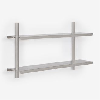 Sklum Estanter&iacute;a De Pared En Acero Inoxidable Eralia Sklum &x2194&xfe0e 90 Cm