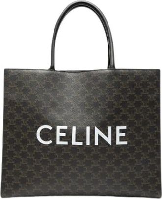 Celine Pre-owned Tote Bags, female, Brown, Size: ONE SIZE Pre-owned Fabric Tote