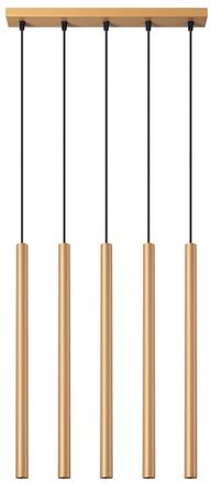 Sollux Lighting Design Pendellampe Pastelo 5-flammig (linear), Gold ARCHIVIERT