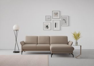Sit&more Ecksofa »Fashion L-Form« wahlweise mit Kopfteilverstellung und Vorziehsitz, motorisch