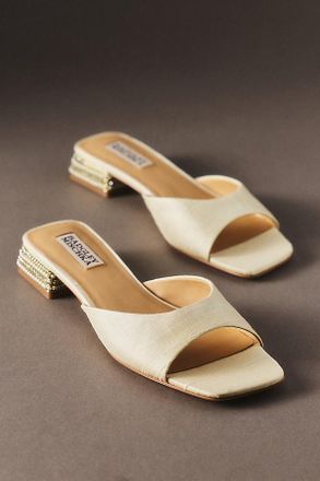 Badgley Mischka Oahu Crystal Open-Toe Heels