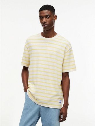 Tommy Hilfiger Logo Label Stripe Relaxed Jersey T-Shirt