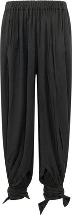 Andamane Black Loose Drawstring Pants