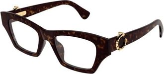 Cartier Glasses, female, Brown, Size: 51 MM Panth&egrave;re C Optical Frame