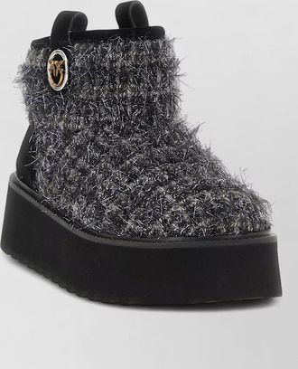 Pinko tweed ankle boots