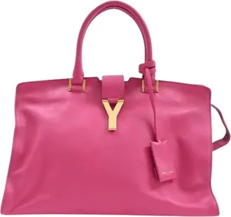 Saint Laurent Pre-owned Handbags, female, Pink, Size: ONE SIZE Pre-owned Handbag