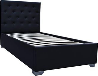 Habitat et Jardin Habitat Et Jardin - Cama Simple Con Cofre tino - 90 &times; 190 Cm - Negro
