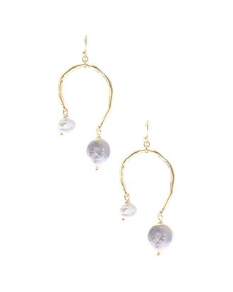 Saachi Saachi Pearl Uneven Drop Earrings