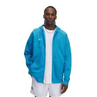 Under Armour Heren Rival Fleece Full Zip Hoodie (Blauw)