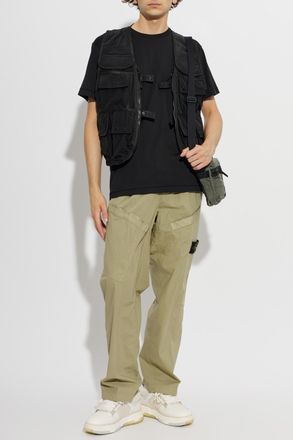 Stone Island T-shirt With Logo, Mens, Black