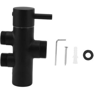 OEM Desviador De Cabezal De Ducha Negro, Inoxidable, Impermeable, Brazo De Ducha De Montaje En Pared, V&aacute;lvula Desviadora Para Lavabo De Inodoro