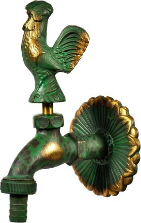 OEM Grifo Nostalgia rooster 11237, 1/2, Efecto Lat&oacute;n Patinado, Gran Distancia De La Pared, Gran Embellecedor De Pared