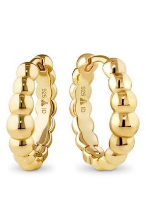 Devata Beaded Ball Hoop Earrings in Gold at Nordstrom Rack