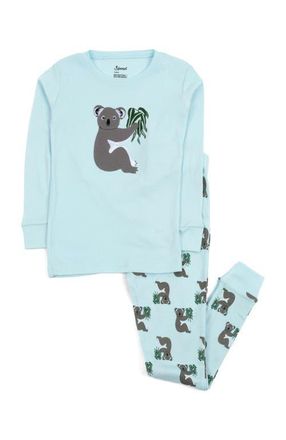 Leveret Kids Two-Piece Cotton Printed Matching Family Pajamas, Coordinated Prints in Koala at Nordstrom, Size 10