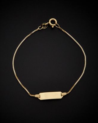 Italian Gold, Inc 14K Italian Gold Box Link Id Bracelet
