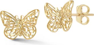 Ember Fine Jewelry 14K Gold Butterfly Studs