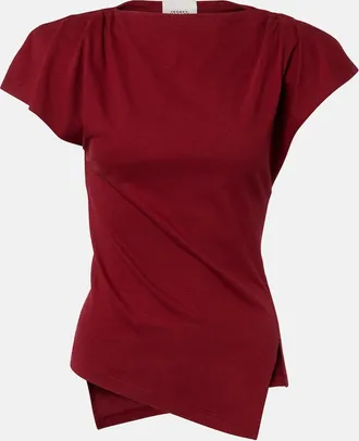 Isabel Marant Sebani asymmetric cotton T-shirt