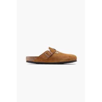 Birkenstock Shearling Mink Boston VL Mules - male - Birkenstock - Mules - Brown - 10 UK - Shoes