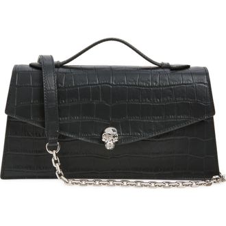 Alexander McQueen Skull Top Handle Bag in Black at Nordstrom