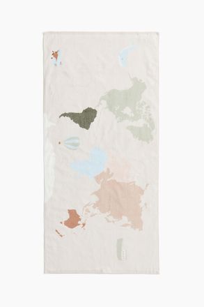 H&M Gemustertes Badehandtuch - Beige