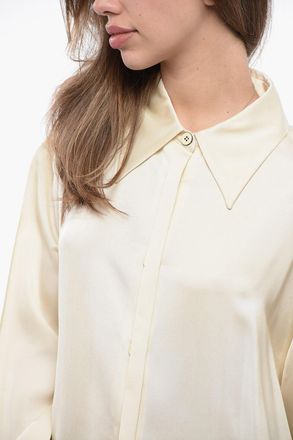 Jil Sander Camicia in Viscosa con Colletto Francese Jil Sander
