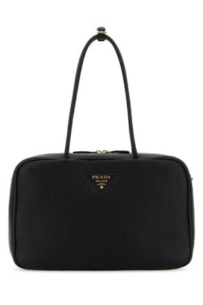 Prada Black Logo Shoulder Bag