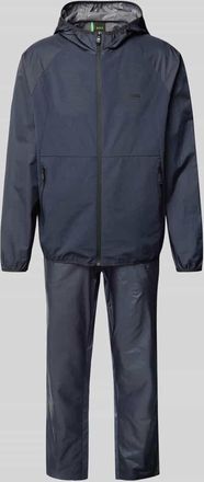 HUGO BOSS Trainingsanzug mit Label-Print in Dunkelblau, Gr&ouml;&szlig;e M