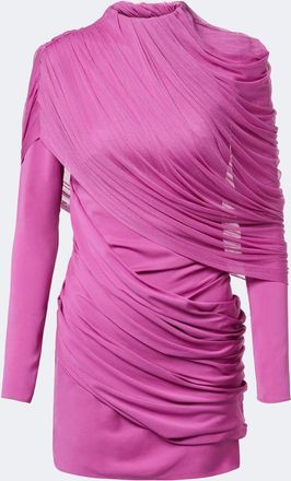 CHRISTOPHER ESBER Veil draped caped minidress