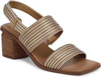 Franco Sarto Rory Genuine Calf Hair Slingback Sandal in Bronze Multi at Nordstrom, Size 9.5