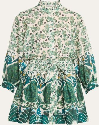 Cara Cara Beatrice Printed Mini Shirtdress