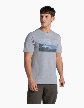 Craghoppers Mens Craghoppers Mens National Trust Sabden Marl T-Shirt - Grey - Size: 38
