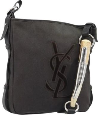 Saint Laurent Pre-owned Cross Body Bags, female, Brown, Size: ONE SIZE Pre-owned Vintage Shoulder Bag