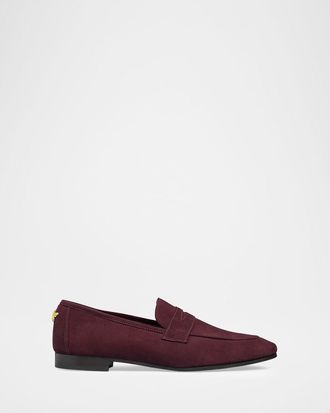 Bougeotte Flaneur Suede Penny Loafers