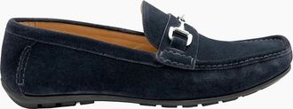 Loake Mens LOAKE HAWTHORN DRIVER SHOE NAVY SUEDE - Size: 11