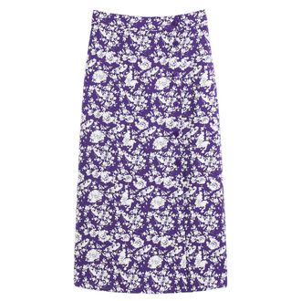 La Redoute Collections Lange rok met knoopsluiting, bloemenprint