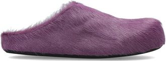 Marni Fussbett Sabot - Dames - Slip ons - Paars - 37 EU - Leer - Schoenen