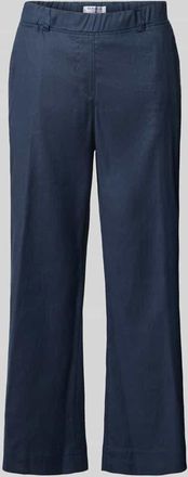 Raphaela by Brax Regular Fit Culotte aus Leinen-Mix Modell PAM in Marine, Gr&ouml;&szlig;e 38