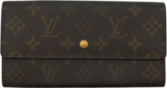 Louis Vuitton Louis Vuitton Vintage stoffen portemonnee, lange portemonnee