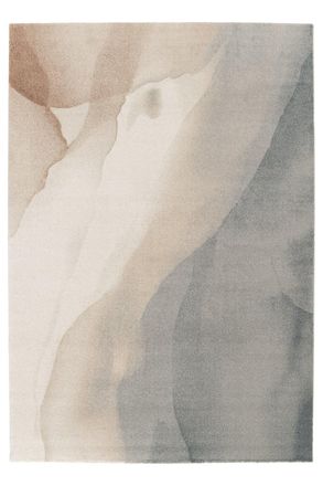 AFK Living Alfombra contempor&aacute;nea de fibras recicladas gris 160 x 230 cm