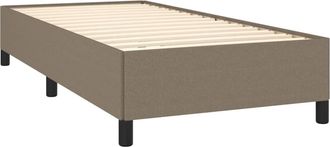vidaXL Estructura De Cama Sin Colch&oacute;n Tela Gris Taupe 100x200 Cm Vidaxl