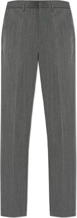 Tod's Geplooide broek - Heren - Nette broeken - Grijs - XL - Broeken