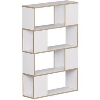 Vicco Separador De Ambientes Eneos, Blanco/roble, 80 X 124.5 Cm, Vicco