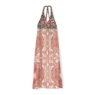 Motivi Lange jurk met paisleypint - Dames - Maxi kleedjes - Rood - XS - Polyester - Kleedjes