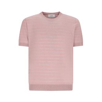 Lardini T-Shirts, male, Pink, Size: XL Maglia