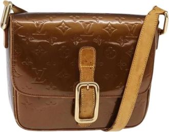 Louis Vuitton Pre-owned Vintage Cross Body Bag - Dames - Vintage Schoudertas - Bruin - ONE Size - Leer - Vintage